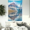 thumbnail image 3 of Glacier National Park Tapestry, Clouds on Lake McDonald with a Reflection on Water in Blue Tones, Wall Hanging for Bedroom Living Room Dorm Decor, 40W X 60L Inches, Multicolor, by Ambesonne, 3 of 5