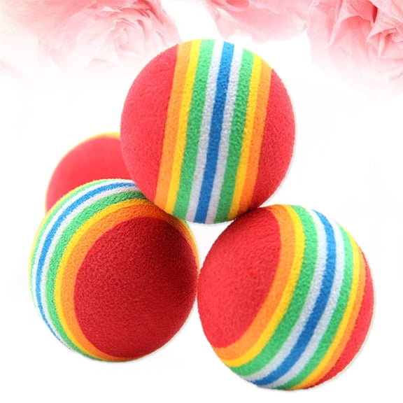 BESTOYARD EVA Ball Toy for Pets Playing Vibrant Design 3 5CM Size