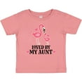 thumbnail image 3 of Inktastic My Aunt Loves Me Flamingo Grandchild Girls Baby T-Shirt, 3 of 5