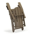 thumbnail image 2 of Polytrends  Laguna Fade Resistant All Weather Outdoor Patio Folding Adirondack Chair Weathered Wood Poly Synthetic Fiber,Plastic, 2 of 18