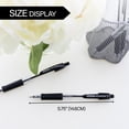 thumbnail image 2 of BAZIC Ballpoint Spencer Black Retractable Pen Soft Grip 1.0 mm, (5/Pack), 1-Pack, 2 of 7