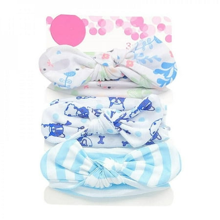 

3Pcs/lot Cute Bow Baby Headband for Girl Nylon Head Bands Turbanborn Headbands Hairbands for Kids Baby Hair Accessories