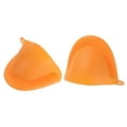 thumbnail image 1 of Guantes de Horno 2uds Unique Bargains Engrosados Silicona Calor Resistentes Naranja, 1 of 6