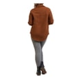 thumbnail image 2 of BLACK TAPE Womens Brown Pocketed Textured Cuffed Sleeve Collared Button Up Top Plus X, 2 of 4