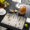 thumbnail image 3 of Spring Botanical Placemats Set of 4, Black Eucalyptus Butterfly Rustic Placemats for Dining Table, Place Mats for Kitchen Tabletop, Waterproof Wipeable Dining Table Mats Set, 3 of 9