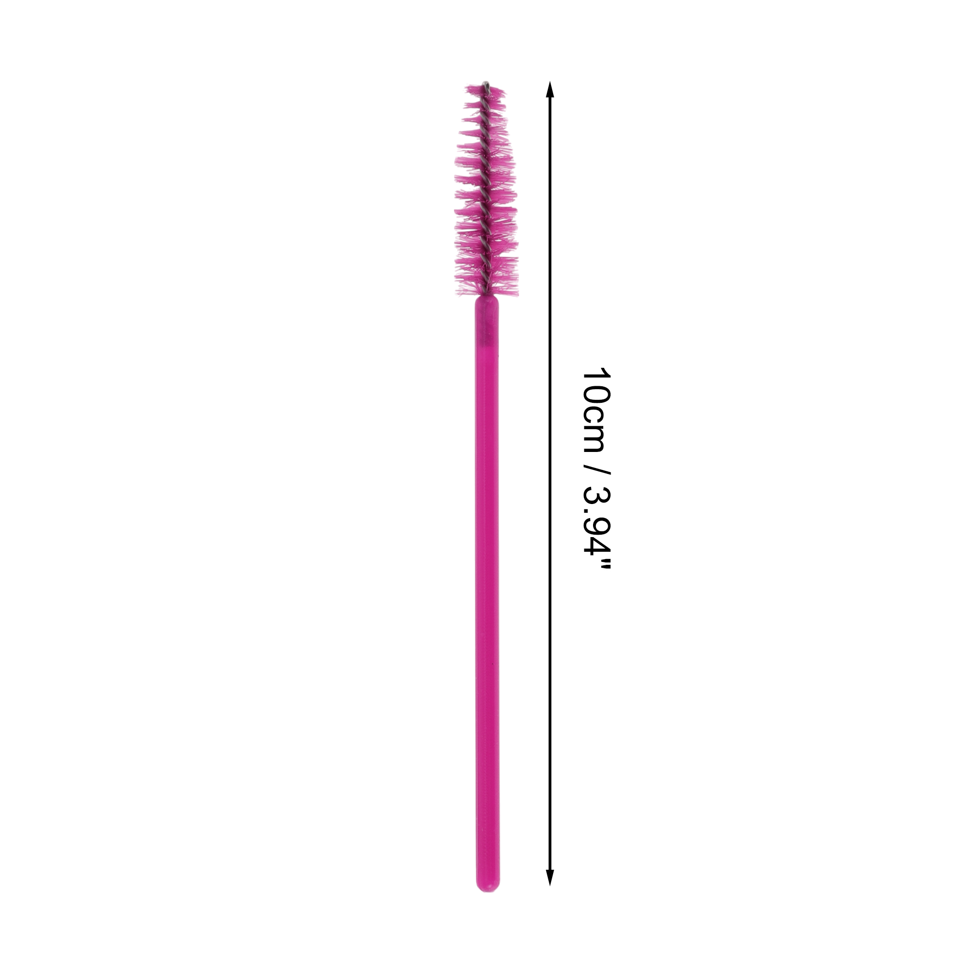 Unique Bargains Convenient Eyebrows Brushes for Travel 50 Pcs Rose Red