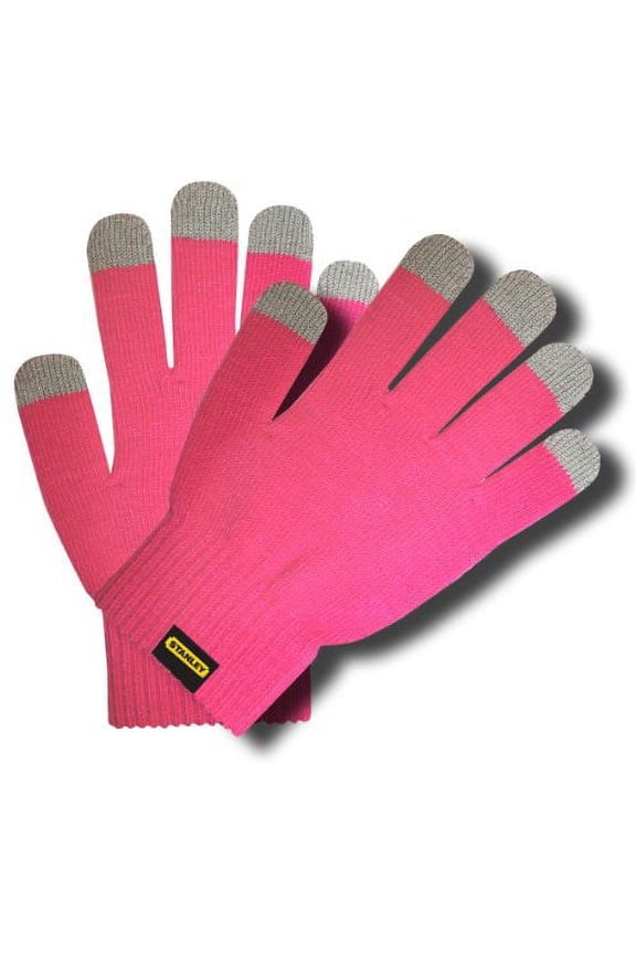 Stanley S39903 Ladies Go Touch String Knit Glove with Touchscreen-Capable Fingertips