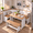 White and Walnut, variant on IDEK Breakfast Nook Table Set for Kitchen - Space Saving L Shaped Corner Dining Table Set with Bench Seating for Dining Room Apartment, White and Gray