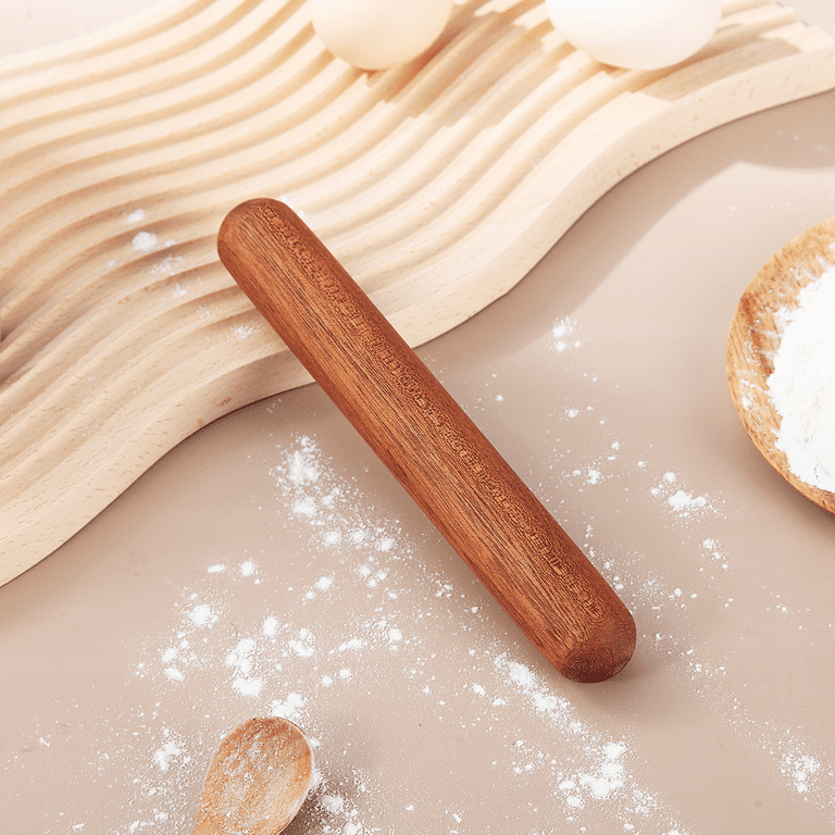 18-Inch Wooden Rolling Pin, Hardwood Dough Roller With Smooth Rollers for  Baking Bread, Pastry, Cookies, Pizza, Pie and Fondant