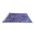 thumbnail image 2 of Ahgly Company Machine Washable Indoor Square Persian Blue Traditional Area Rugs, 3' Square, 2 of 4