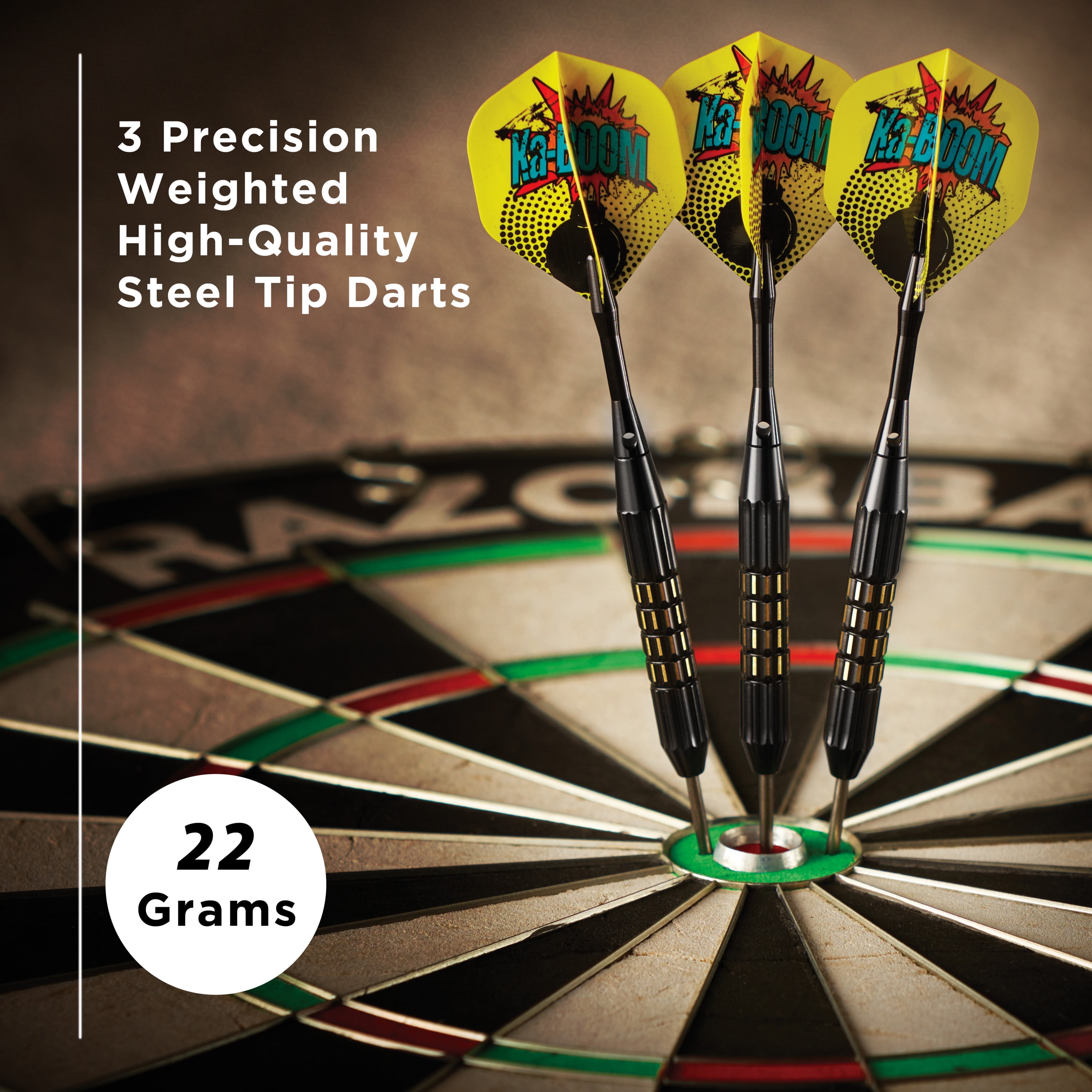 Viper Comix Steel Tip Dart Set, Black, 22 Grams