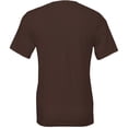 thumbnail image 2 of Canvas - Camiseta básice con cuello de pico de manga corta para hombre (Marrón), 2 of 2