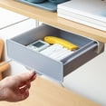 thumbnail image 4 of Cajón Extraíble Sunnimix para debajo del gabinete para especias con cinta autoadhesiva Gris Blanco S, 4 of 8