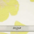 thumbnail image 4 of Zelouf Cynthia Organza Floral Metallic Jacquard  , Sewing, DIY, Crafts Fabric by the Yard, White/ Buttercup, 3 Yard, 4 of 6