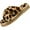 Leopard, variant on LORDFON Open Toe Fuzzy Womens Slippers Fluffy House Slippers with Memory Foam