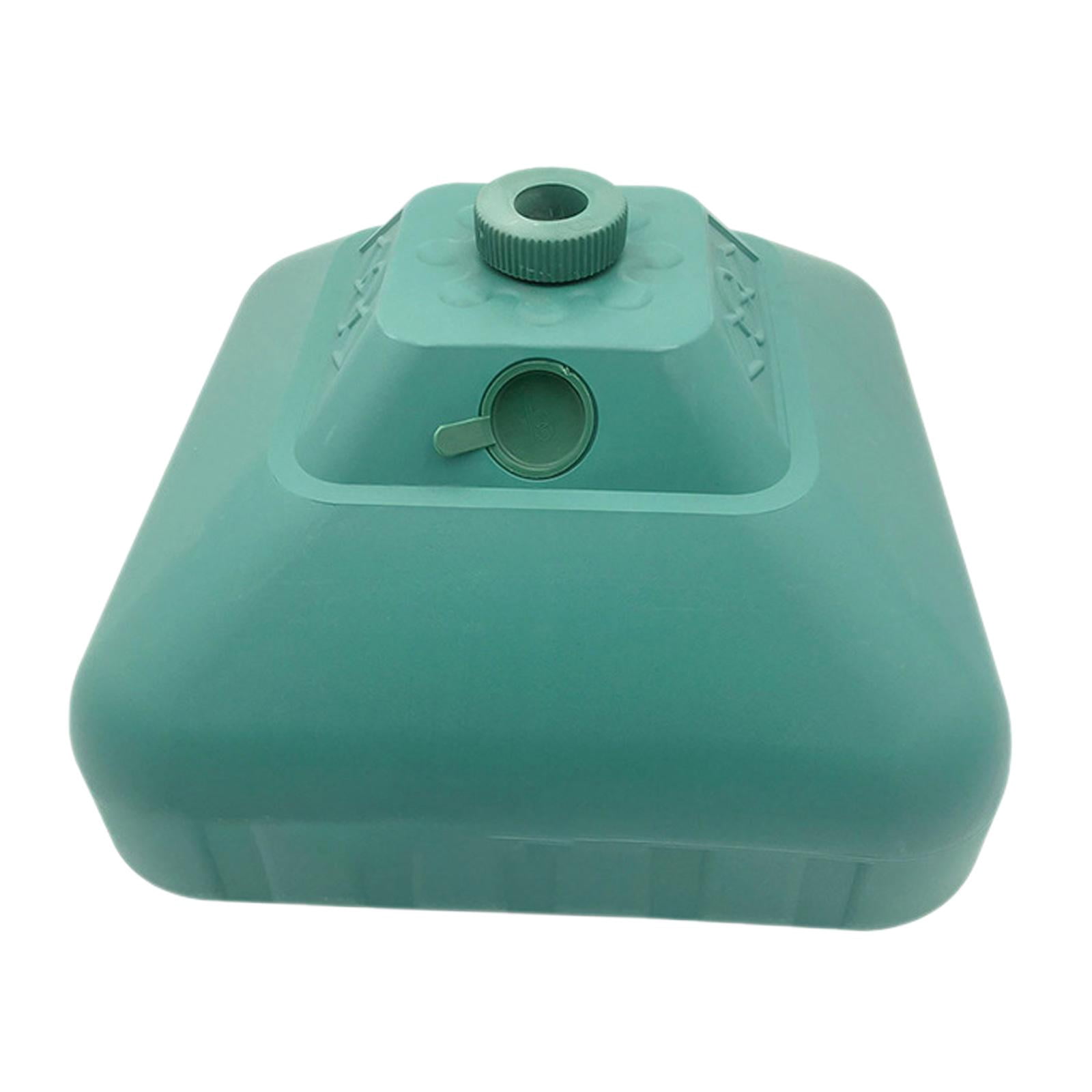 SunniMix Water Fillable Umbrella Base Parasol Holder, Square Patio Umbrella Holder Outdoor Umbrella Stand for Yard Lawn Beach Poolside Green