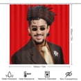 thumbnail image 2 of Bad Bunny-theme 4-Piece Shower Curtain Set with Rugs, Waterproof Bathroom Decor Set Includes Bath Mat, U-Shaped Rug, Toilet Lid Cover and Curtain with Hooks, 2 of 6