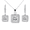 White Gold, variant on Cate & Chloe Ivy 18k White Gold Plated Jewelry Set with Simulated Diamond Crystals Gift for Women