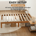 thumbnail image 7 of Alvantor Solid Wood Platform Bed Frame, Natural Pine, No Box Spring Needed, Underbed Storage – Twin, Full, Queen, King, 7 of 7