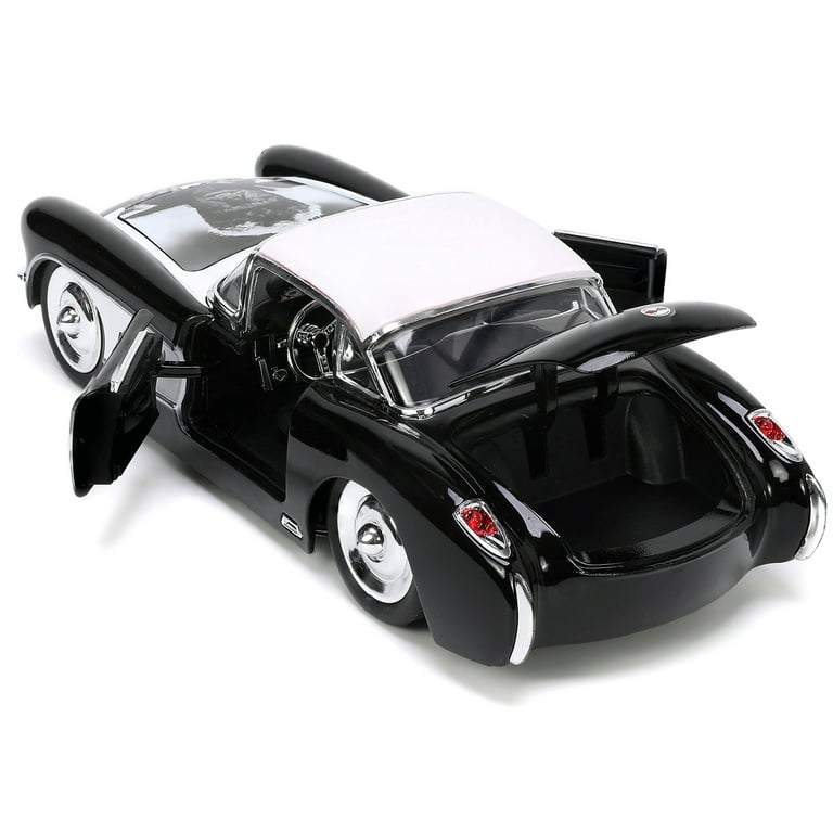 超高品質で人気の Chevrolet 1957 Corvette Wolfman and Top w/White Black Jada Toys