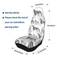 Gaeub German Shepherd Dog Full Set Car Seat Covers with Soft Padding