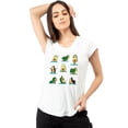 thumbnail image 1 of Playera con impresión Aguacates haciendo yoga AMAD Casual para mujer Talla M, 1 of 5
