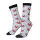thumbnail image 1 of Fotbe Cute Red Crabs With Nautical Calcetas Largas con Estampado para Hombre y Mujer – Calcetas de Compresión Transpirables y Elásticas, Viajar y Uso Diario Talla 5-11, 1 of 6