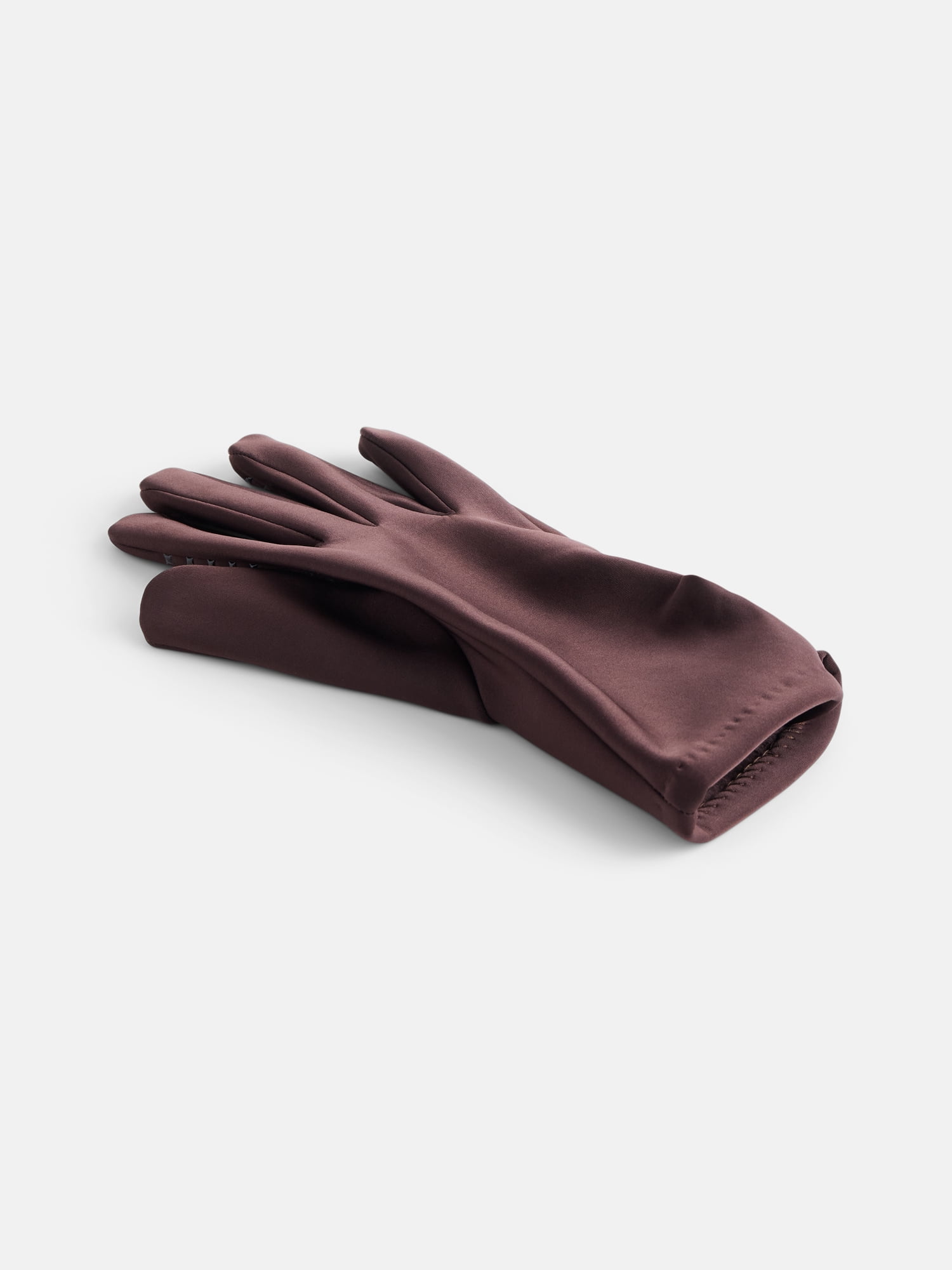 Time and Tru Women's Ruched Driving Gloves, Carob, One Size