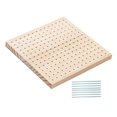 thumbnail image 2 of Crochet Blocking Boards Pegboard for Crochet Blocking Crochet Supplies Wooden Board with Pegs for Granny Squares Needlework Knit Purse Bags 20cmx20cm, 2 of 8
