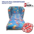 thumbnail image 2 of Converticama Infantil De Espuma De Poliuretano Niño/niña La Fabrica de Espuma  Sirena Azul Cielo, 2 of 3