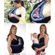 thumbnail image 1 of Bolsa de tela ergonómica para bebé recién nacido de 0 a 6 meses, mochila envolvente para portabebés, portabebés para llevar frente a enfermería, 1 of 2