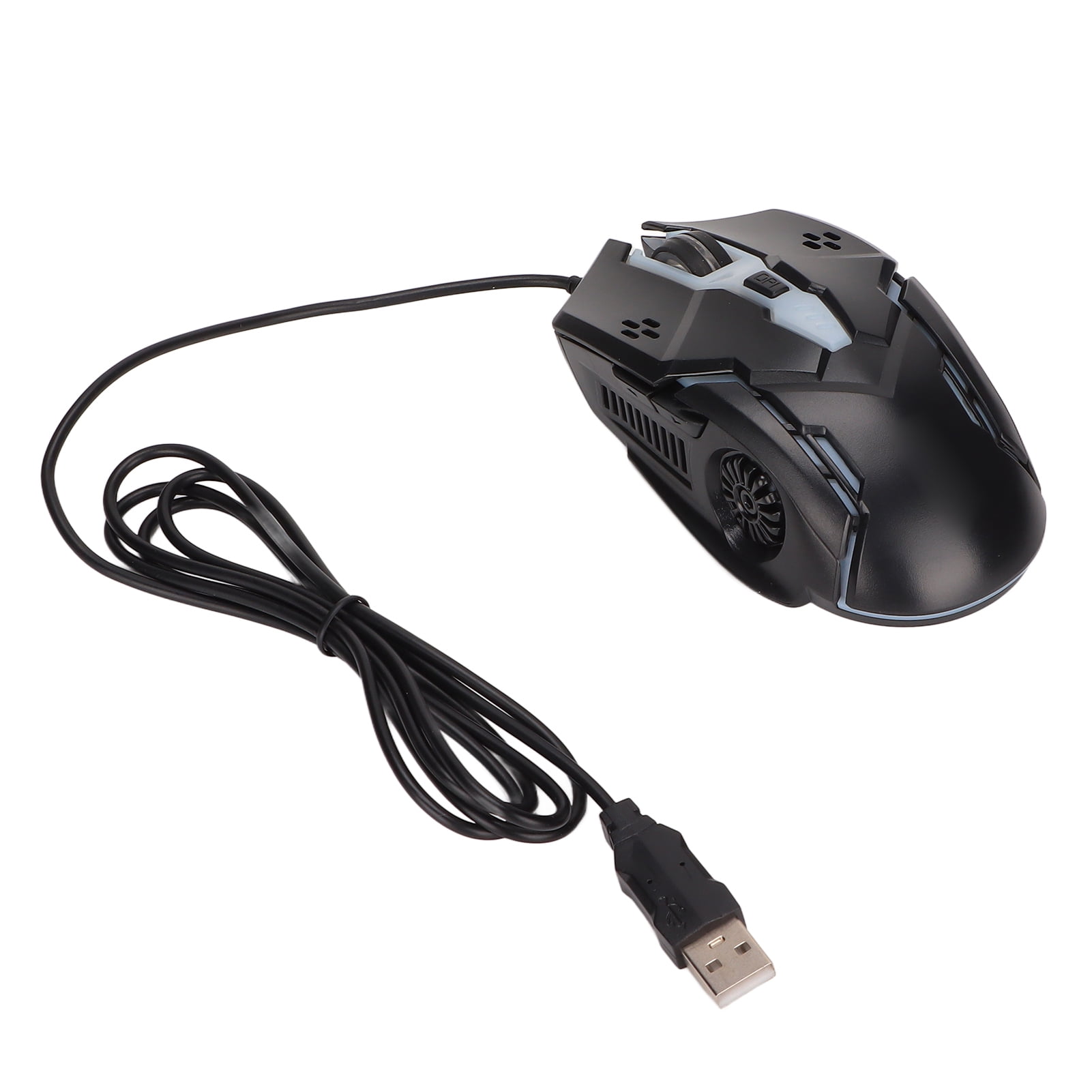 Black Piano Coating Changing Color LED Professional Wired Laser Gaming Mouse 