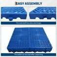 thumbnail image 5 of 6PCS HDPE Plastic Pallets, 11.8"x23.6" Interlocking Floor Storage Pads, 2000lb Capacity Waterproof Pallet Grids for Basement Garage Warehouse Organization, 5 of 8