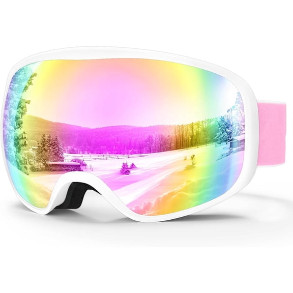 Ski Goggles, UV Protection OTG
