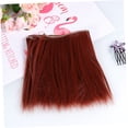 thumbnail image 3 of BESTYASH 5-Pack Dark Red Straight Hair Extensions for Doll Accessories with High Temperature Silk Fiber, 3 of 8