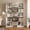 White2, variant on Lafnest 70" Foldable & Expandable Bookcase,Sliding Center Frame Adjustable Corner Shelf,Space-Saving Storage Unit for Living Room,Bedroom,Home Office (39.4"-52.6"W)