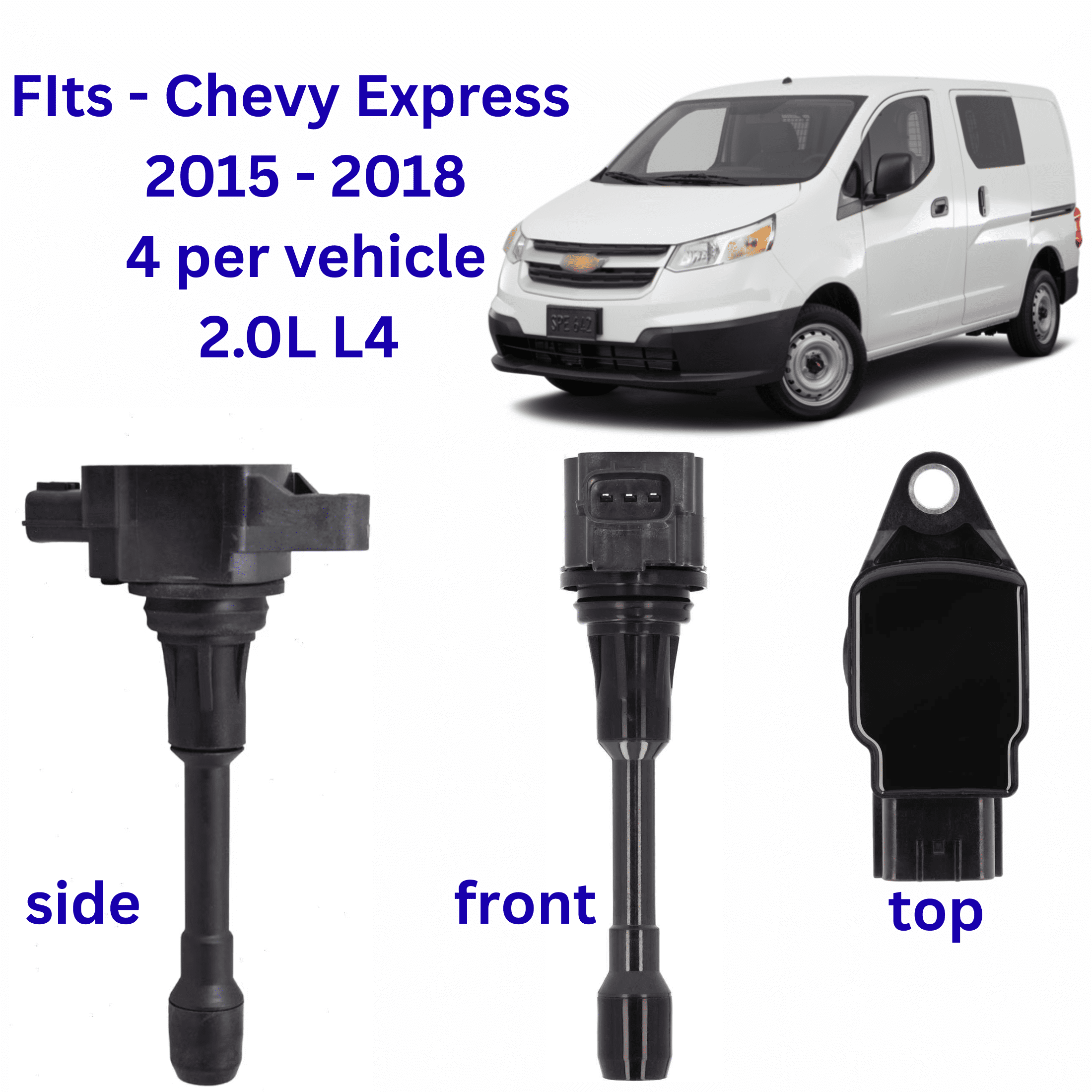 Set of 4 Ignition Coils for Nissan Altima Sentra Rogue Versa, UF549