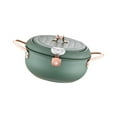 thumbnail image 3 of Deep Fryer Pots Oil Frying Pan with Temperature Control Cookware Janpanese Style green 24cm, 3 of 9