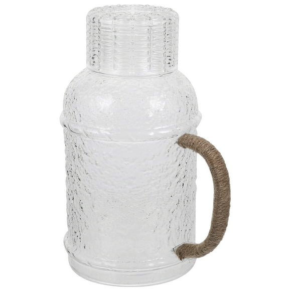 1Pcs Large-Capacity Glass Water Carafe with Lid for Households 12.5X9.9In