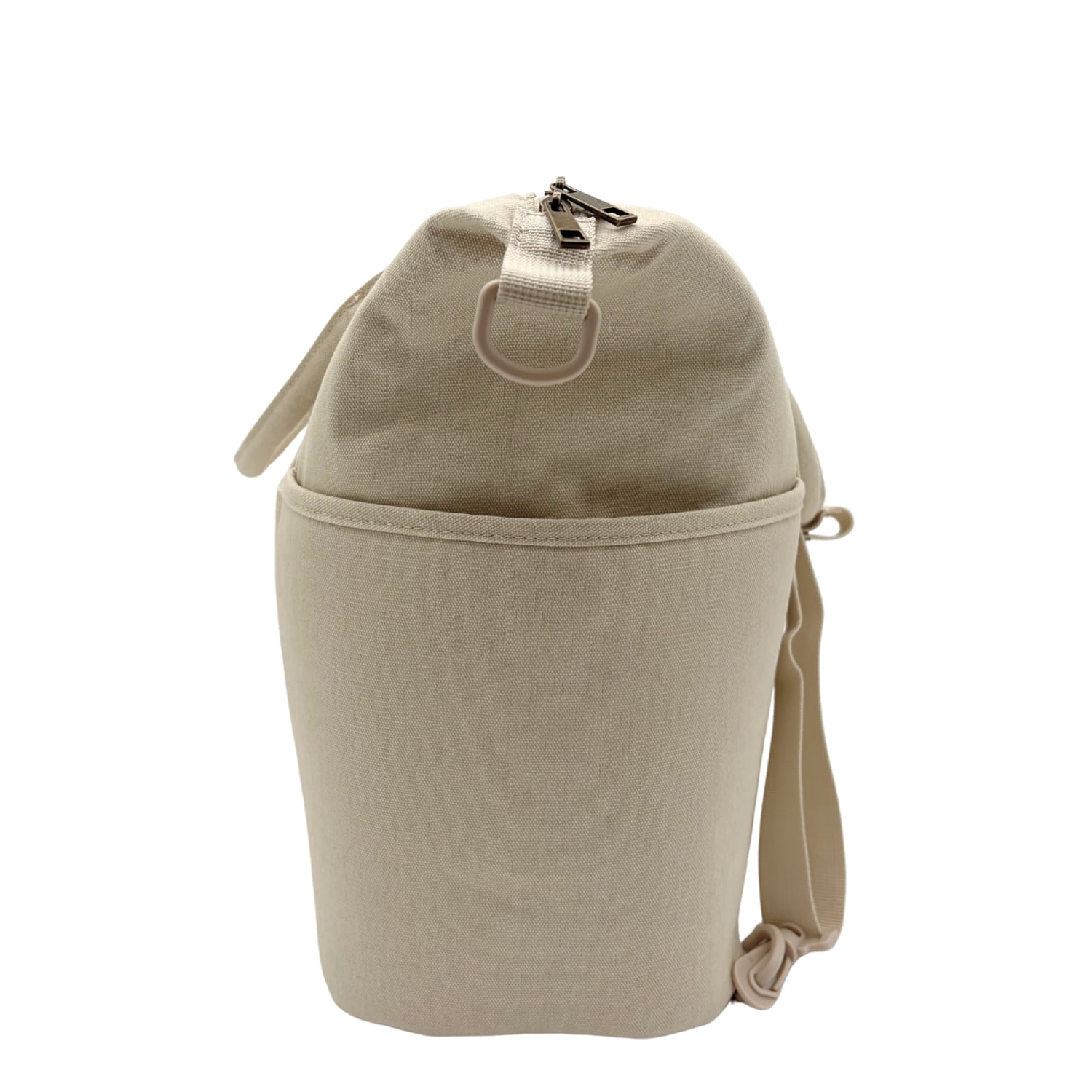 Wrangler Baby Diaper Tote Bag Canvas Multi-functional with Insulated Pockets, Silver Lining