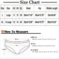 thumbnail image 2 of Bigersell No Panty Line Underwear Women Clearance Womens Cotton Underwear G-Strings Panty Style P-1380 Nylon Brief Panties Ladies Thongs Seamless Briefs Mid Waist Women's Bikini Panties Black XL, 2 of 2