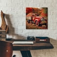 thumbnail image 5 of Epic Art 'Vintage Red Truck At Orchard 2' by Rey Klimt Acrylic Glass Wall Art, 12" x 12", 5 of 8