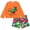 Guitar Dino Orange, variant on WIBACKER Boys Dinosaur Two Piece Swimwear Set Long Sleeve Rash Guard and Swim Trunks Quick Dry Bathing Suit UPF50 Swimsuits for Kids Boys 1-7 Years
