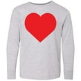 thumbnail image 3 of Inktastic Red Heart Long Sleeve Youth T-Shirt, 3 of 5