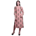 thumbnail image 1 of Bimba Kurta à Manches 3/4 Imprimée Kurti Droit Vêtements d'Été pour Femmes, 1 of 6