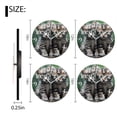 thumbnail image 2 of Decorative Round Wall Clocks Non-Ticking Silent Battery Operated Clocks with Photo for Bedroom,Living Room-Adorable Kittens With Gray And Black Stripes(10inch), 2 of 4