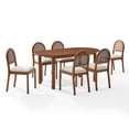 thumbnail image 3 of Crosley Furniture Kennedy 7-Piece Dining Table in Walnut, 3 of 10