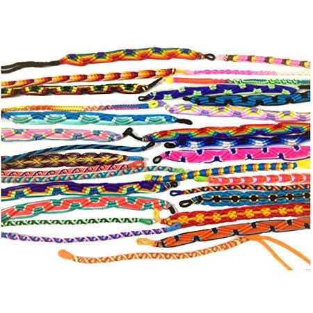 FRIENDSHIP BRACELETS From Peru- LOT OF 5- ASSORTED COLORS- MIXED (Best Way To Tie Friendship Bracelets)