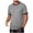 Gray, variant on Men's Ringer Heavyweight T Shirts Loose Summer Crew Neck Short Sleeve Casual Athletic Tops Blue XL