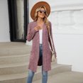 thumbnail image 3 of Women's Knitted Cardigan Long Sleeve Loose Sweater Casual Cardigan with Pockets Autumn, 3 of 6